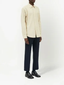 Homme Maison Margiela Chemise En Coton à Fines Rayures -Épure Mode Promos Boutique 18885381 43553595 1000