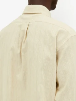 Homme Maison Margiela Chemise En Coton à Fines Rayures -Épure Mode Promos Boutique 18885381 43553605 1000