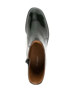 Homme Maison Margiela Bottines à Effet Ciré -Épure Mode Promos Boutique 18899527 41355441 1000