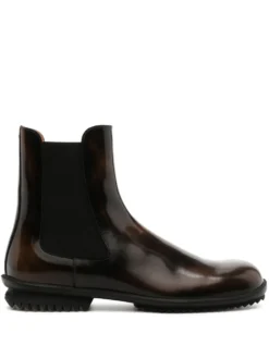 Homme Maison Margiela Bottines En Cuir à Bout Carré