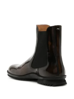 Homme Maison Margiela Bottines En Cuir à Bout Carré -Épure Mode Promos Boutique 18900105 44622374 1000
