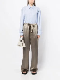 Homme Maison Margiela Pantalon Ample Satiné -Épure Mode Promos Boutique 18900348 44652106 1000