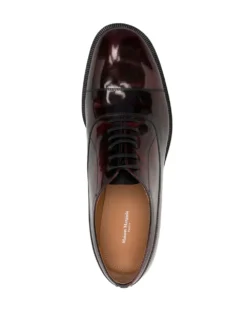 Homme Maison Margiela Chaussures Oxford En Cuir à Lacets -Épure Mode Promos Boutique 18901364 44673998 1000