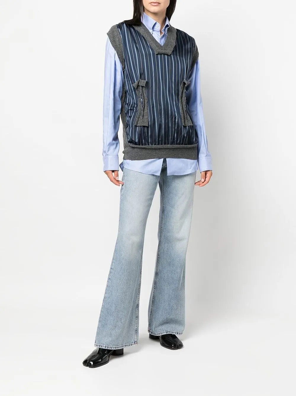 Homme Maison Margiela Chemise Rayée à Manches Longues 3 Homme Maison Margiela Chemise Rayée à Manches Longues – Image 3