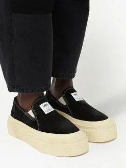 Homme MM6 Maison Margiela Mocassins Plateforme à Patch Logo -Épure Mode Promos Boutique 18923871 42540348 1000
