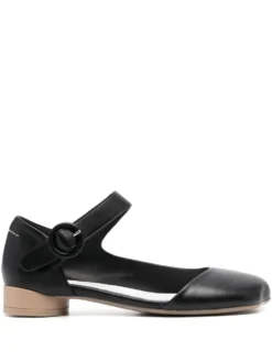 Femme MM6 Maison Margiela Ballerines à Empiècements Contrastants