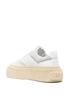 Femme MM6 Maison Margiela Baskets En Cuir à Perforations -Épure Mode Promos Boutique 18925212 45029024 1000