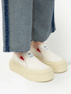 Femme MM6 Maison Margiela Baskets Sans Lacets à Semelle Plateforme -Épure Mode Promos Boutique 18925237 43683738 1000