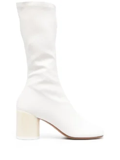 Femme MM6 Maison Margiela Bottes En Cuir