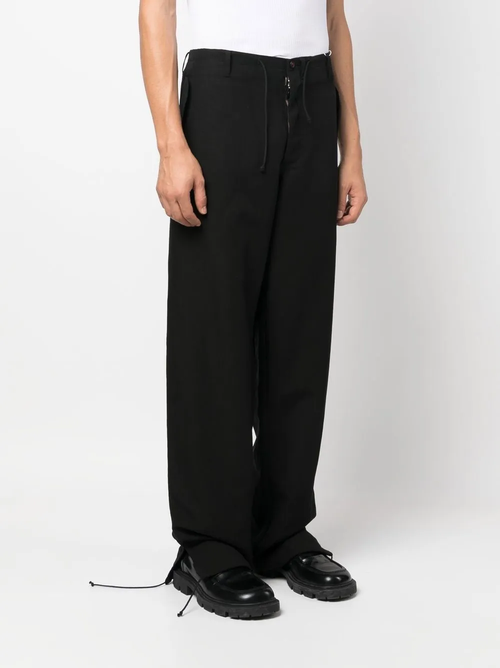 Homme Maison Margiela Pantalon Droit à Lien De Resserrage 4 Homme Maison Margiela Pantalon Droit à Lien De Resserrage – Image 4
