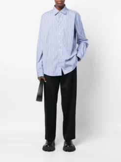 Homme Maison Margiela Chemise Rayé à Manches Longues 8 Homme Maison Margiela Chemise Rayé à Manches Longues -Épure Mode Promos Boutique 18998099 41426802 1000