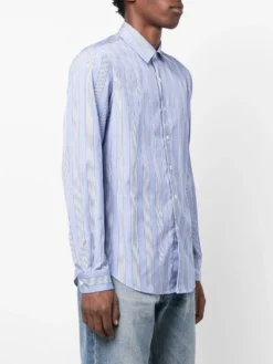 Homme Maison Margiela Chemise Rayé à Manches Longues 9 Homme Maison Margiela Chemise Rayé à Manches Longues -Épure Mode Promos Boutique 18998099 41426803 1000