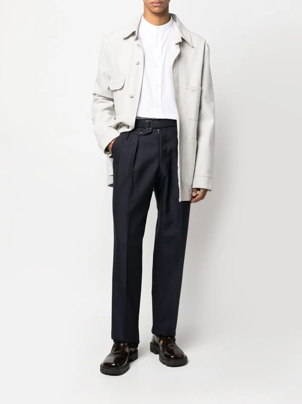 Homme Maison Margiela Pantalon Droit à Détails De Coutures 2 Homme Maison Margiela Pantalon Droit à Détails De Coutures – Image 2