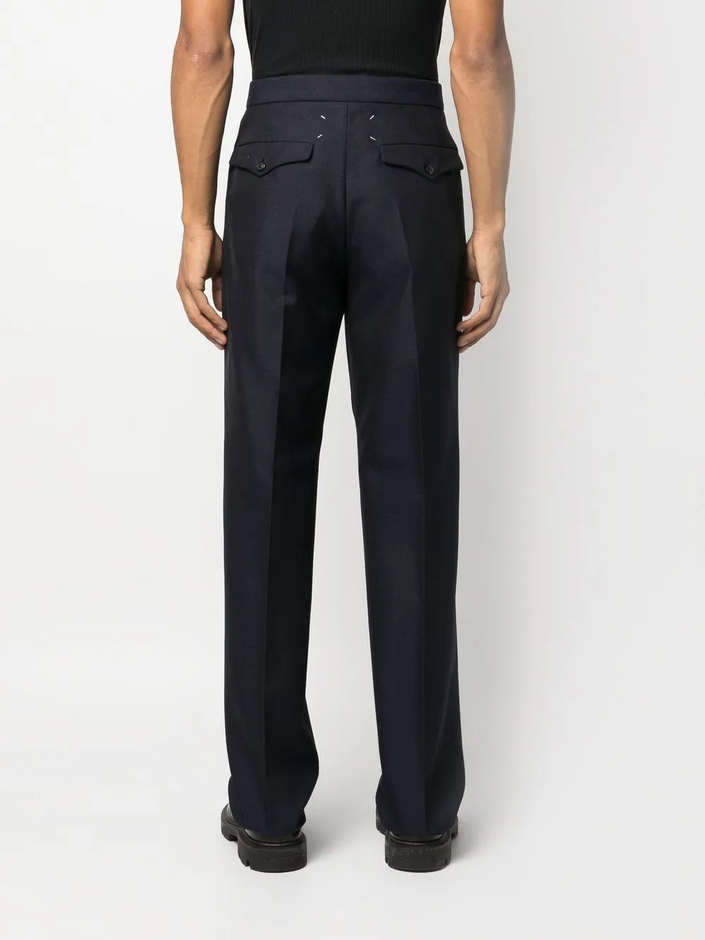Homme Maison Margiela Pantalon Droit à Détails De Coutures 4 Homme Maison Margiela Pantalon Droit à Détails De Coutures – Image 4
