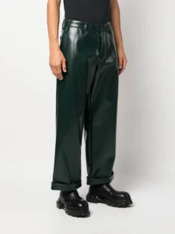 Homme MM6 Maison Margiela Pantalon En Cuir Artificiel à Coupe Ample -Épure Mode Promos Boutique 19133261 41985311 1000