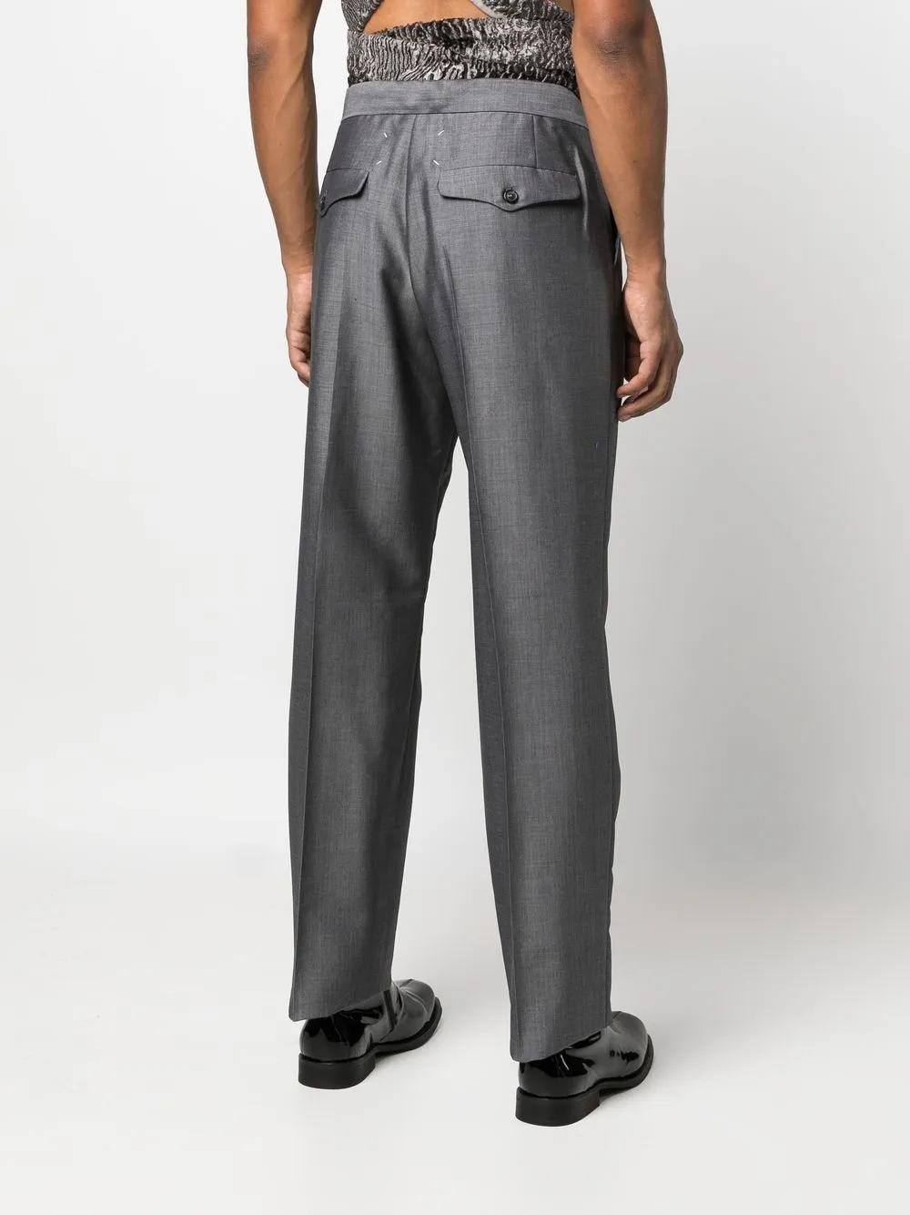Homme Maison Margiela Pantalon Fuselé à Taille Ceinturée 4 Homme Maison Margiela Pantalon Fuselé à Taille Ceinturée – Image 4