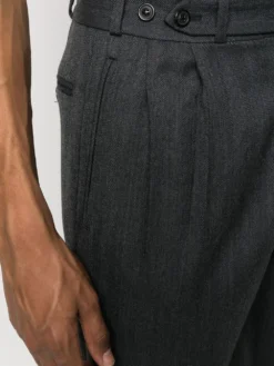 Homme Maison Margiela Pantalon En Laine à Coupe Fuselée 10 Homme Maison Margiela Pantalon En Laine à Coupe Fuselée -Épure Mode Promos Boutique 19185825 42053464 1000