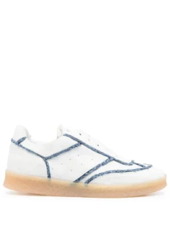Homme MM6 Maison Margiela Baskets à Détails En Jean