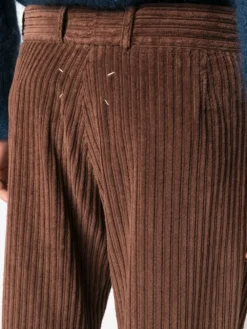 Homme Maison Margiela Pantalon Droit En Velours Côtelé -Épure Mode Promos Boutique 19370415 42549135 1000