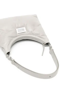 Homme Maison Margiela Sac Porté épaule Matelassé à Plaque Logo -Épure Mode Promos Boutique 19385856 50454658 1000