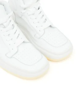 Femme MM6 Maison Margiela Baskets Montantes à Bout Carré -Épure Mode Promos Boutique 19396543 45239815 1000