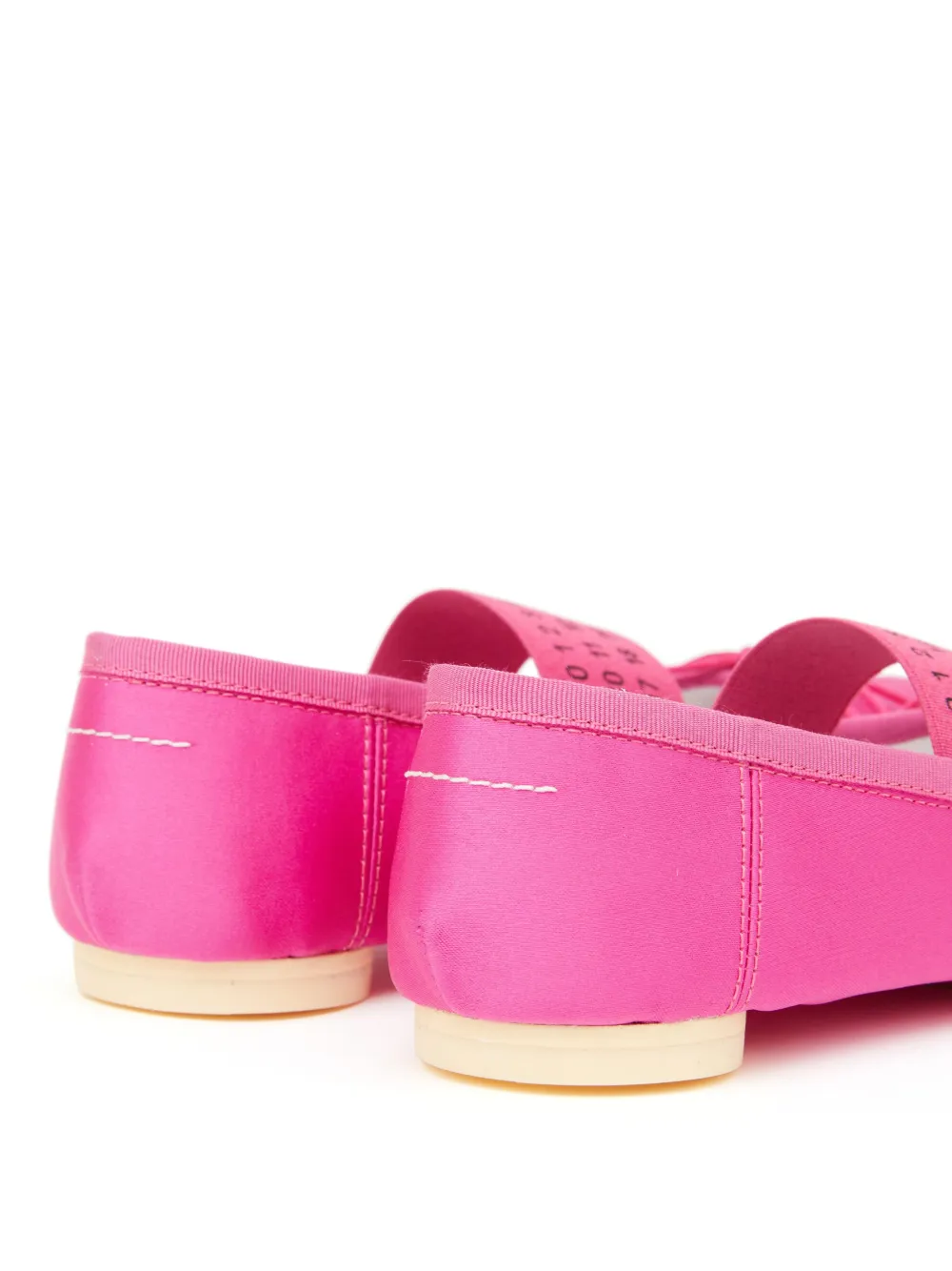 Femme MM6 Maison Margiela Ballerines à Brides Logo 5 Femme MM6 Maison Margiela Ballerines à Brides Logo – Image 5