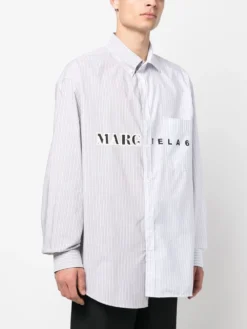 Homme MM6 Maison Margiela Chemise Boutonnée à Logo Imprimé 7 Homme MM6 Maison Margiela Chemise Boutonnée à Logo Imprimé -Épure Mode Promos Boutique 19540174 43549801 1000