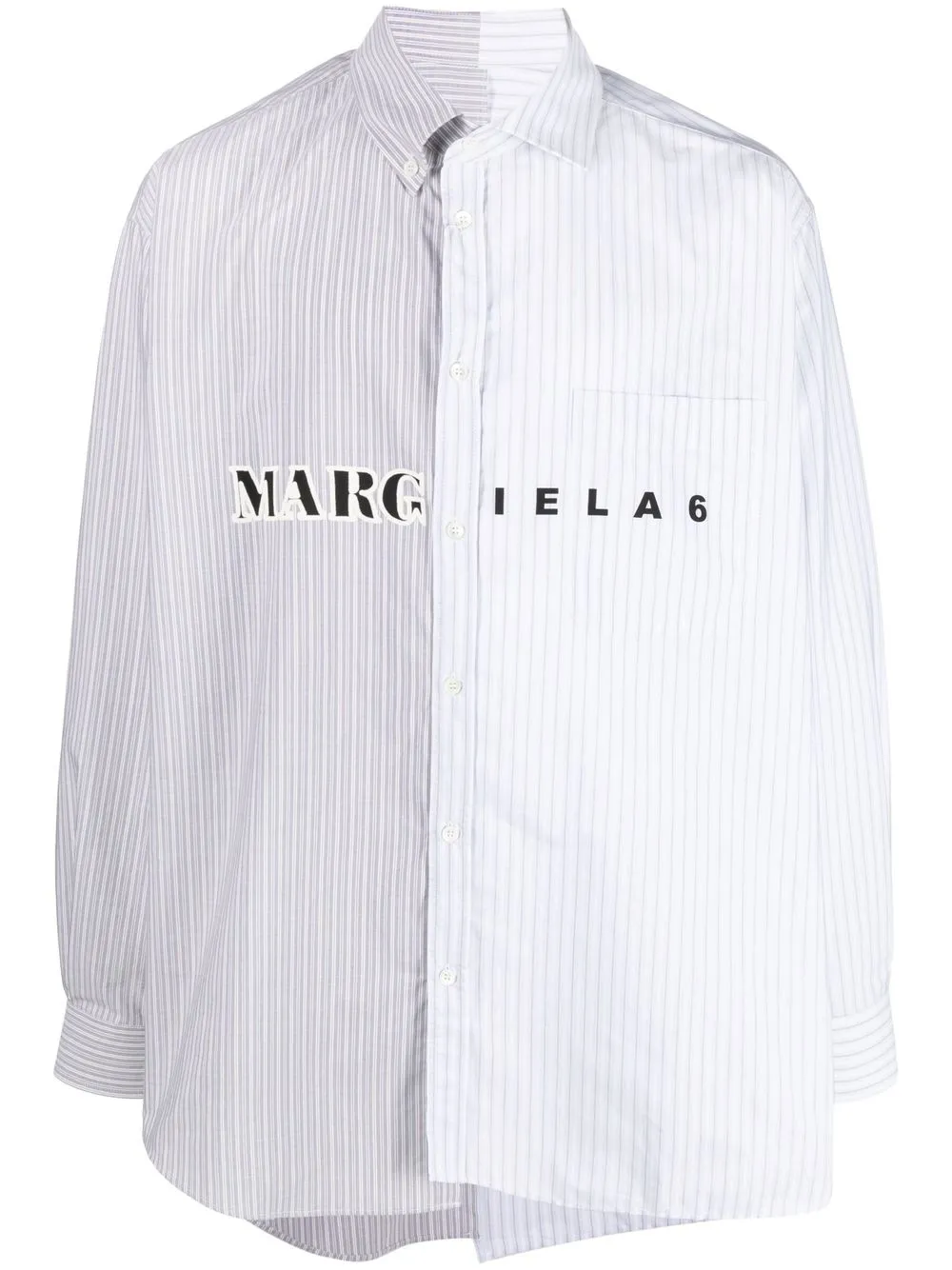 Homme MM6 Maison Margiela Chemise Boutonnée à Logo Imprimé 1 Homme MM6 Maison Margiela Chemise Boutonnée à Logo Imprimé