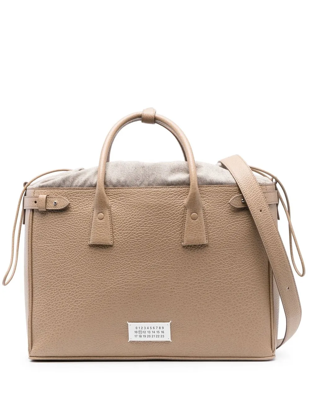 Homme Maison Margiela Sac Cabas à Plaque Logo 1 Homme Maison Margiela Sac Cabas à Plaque Logo