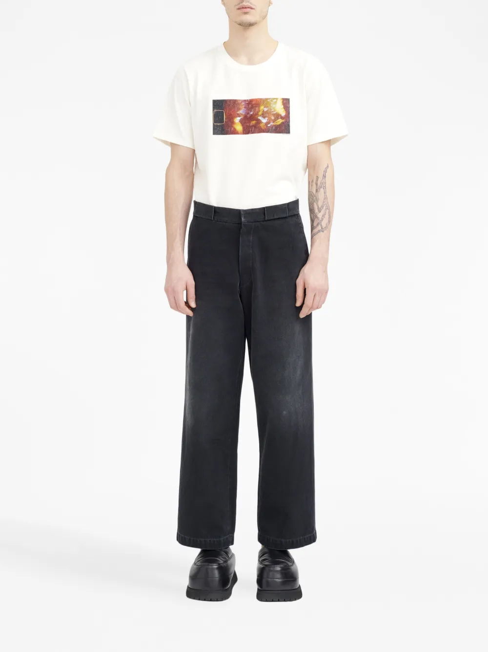 Homme MM6 Maison Margiela Pantalon Ample à Taille Mi-haute 2 Homme MM6 Maison Margiela Pantalon Ample à Taille Mi-haute – Image 2