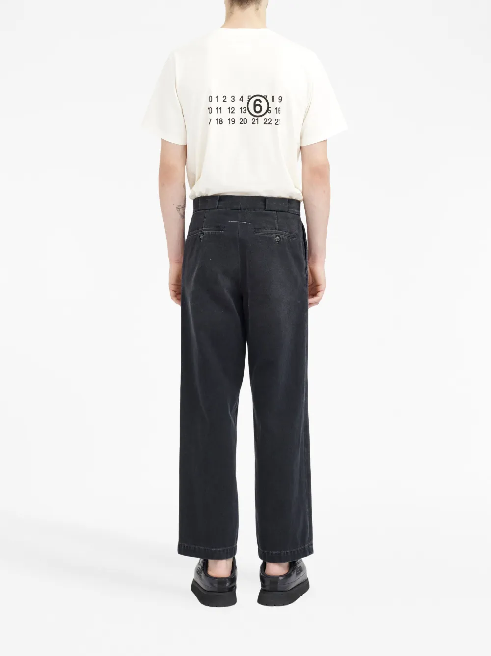 Homme MM6 Maison Margiela Pantalon Ample à Taille Mi-haute 4 Homme MM6 Maison Margiela Pantalon Ample à Taille Mi-haute – Image 4