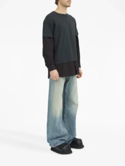 Homme MM6 Maison Margiela Chemise à Design Superposé -Épure Mode Promos Boutique 19671459 50633877 1000