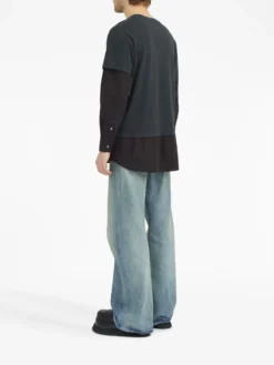 Homme MM6 Maison Margiela Chemise à Design Superposé -Épure Mode Promos Boutique 19671459 50633882 1000