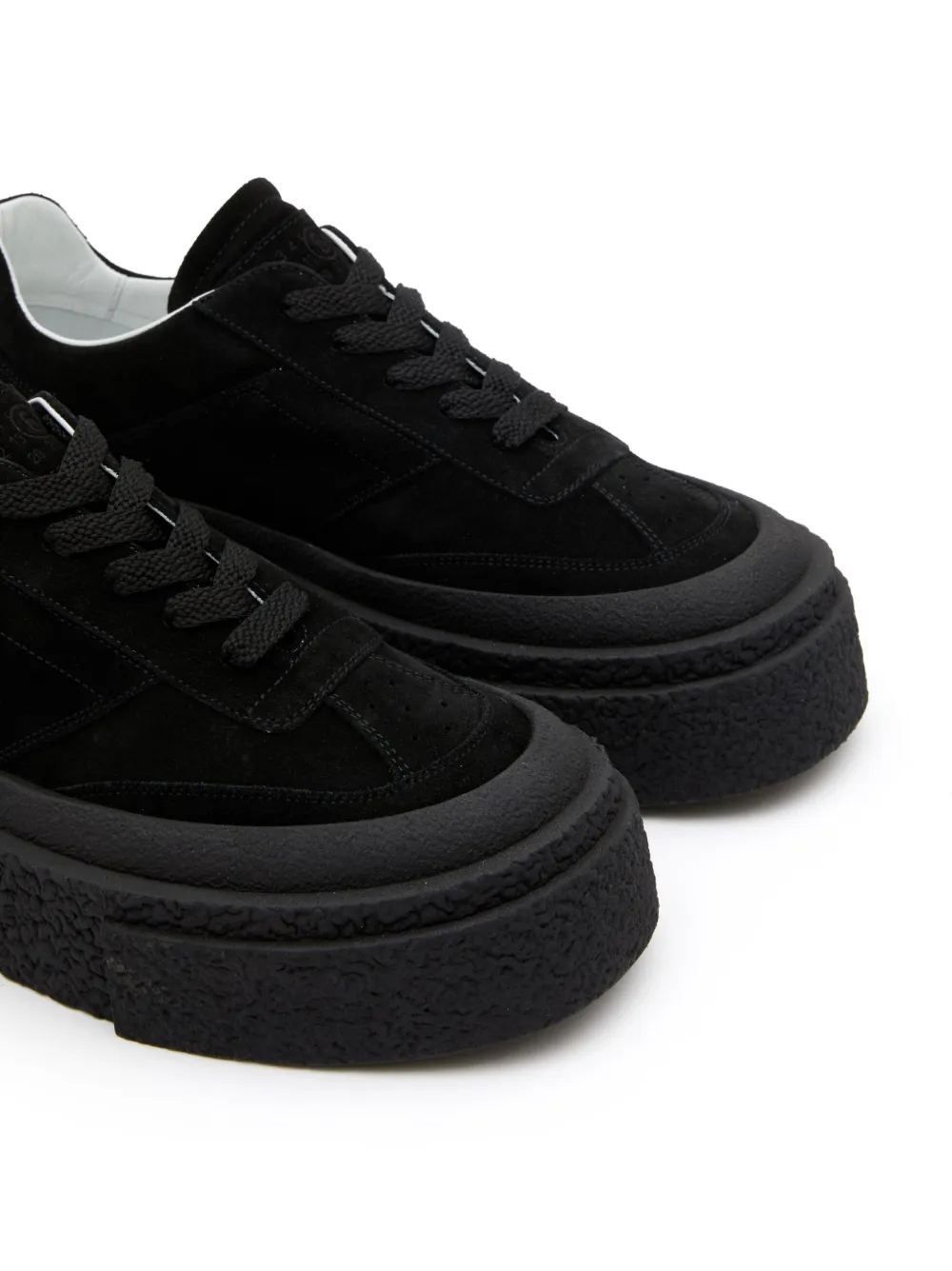 Femme MM6 Maison Margiela Baskets En Cuir à Lacets 5 Femme MM6 Maison Margiela Baskets En Cuir à Lacets – Image 5