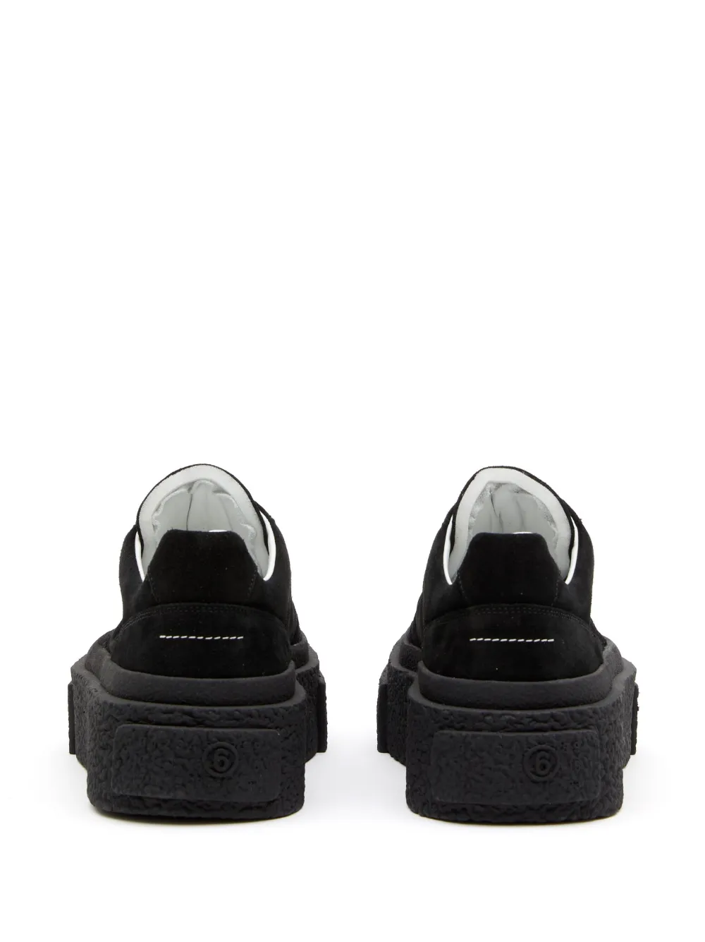 Femme MM6 Maison Margiela Baskets En Cuir à Lacets 3 Femme MM6 Maison Margiela Baskets En Cuir à Lacets – Image 3