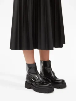 Femme MM6 Maison Margiela Bottines En Cuir à Bout Rond 11 Femme MM6 Maison Margiela Bottines En Cuir à Bout Rond -Épure Mode Promos Boutique 19671622 50496831 1000