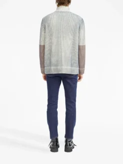 Homme MM6 Maison Margiela Cardigan Rayé En Maille Nervurée -Épure Mode Promos Boutique 19671638 50736246 1000