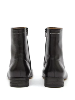 Femme MM6 Maison Margiela Bottines à Logo Brodé -Épure Mode Promos Boutique 19673081 50495032 1000