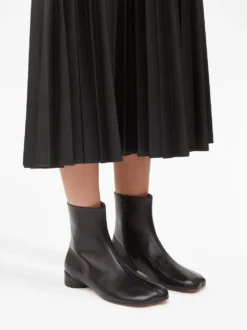 Femme MM6 Maison Margiela Bottines à Logo Brodé -Épure Mode Promos Boutique 19673081 50495960 1000