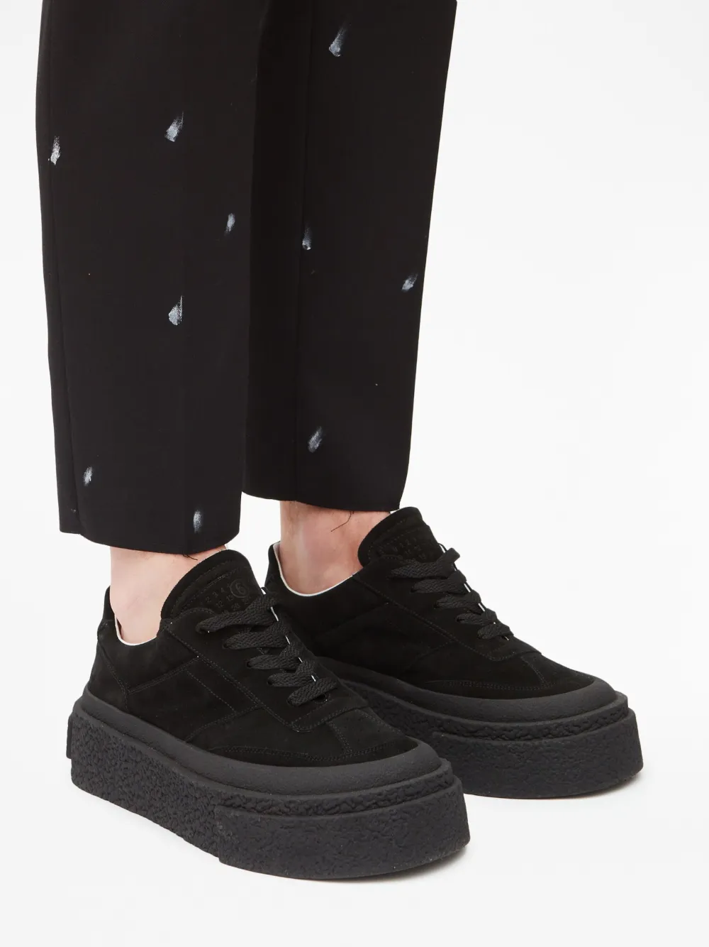 Femme MM6 Maison Margiela Baskets En Daim à Logo Embossé 6 Femme MM6 Maison Margiela Baskets En Daim à Logo Embossé – Image 6