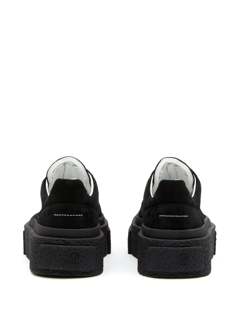 Femme MM6 Maison Margiela Baskets En Daim à Logo Embossé 3 Femme MM6 Maison Margiela Baskets En Daim à Logo Embossé – Image 3