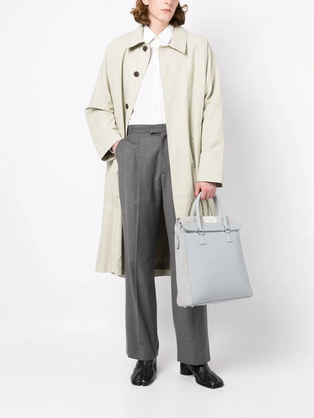 Homme Maison Margiela Sac à Dos En Cuir à Patch Logo 2 Homme Maison Margiela Sac à Dos En Cuir à Patch Logo – Image 2