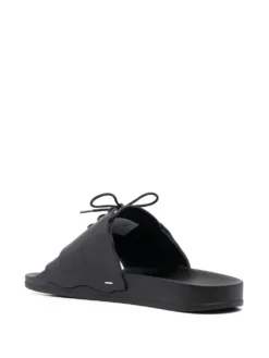 Homme Maison Margiela Claquettes En Caoutchouc à Lacets -Épure Mode Promos Boutique 19723950 44135348 1000