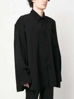 Homme MM6 Maison Margiela Chemise Oversize En Laine Mélangée 7 Homme MM6 Maison Margiela Chemise Oversize En Laine Mélangée -Épure Mode Promos Boutique 19754089 44311128 1000