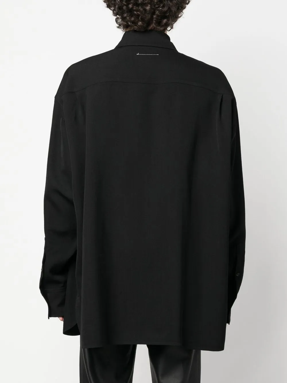 Homme MM6 Maison Margiela Chemise Oversize En Laine Mélangée 4 Homme MM6 Maison Margiela Chemise Oversize En Laine Mélangée – Image 4