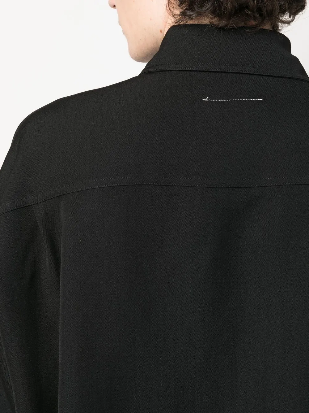 Homme MM6 Maison Margiela Chemise Oversize En Laine Mélangée 5 Homme MM6 Maison Margiela Chemise Oversize En Laine Mélangée – Image 5