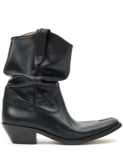 Femme Maison Margiela Bottines Tabi Western En Cuir 55 Mm