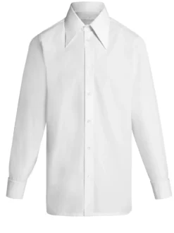 Homme Maison Margiela Chemise En Coton à Col Pointu
