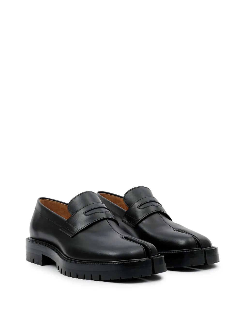 Homme Maison Margiela Mocassins En Cuir à Bout Fendu 2 Homme Maison Margiela Mocassins En Cuir à Bout Fendu – Image 2