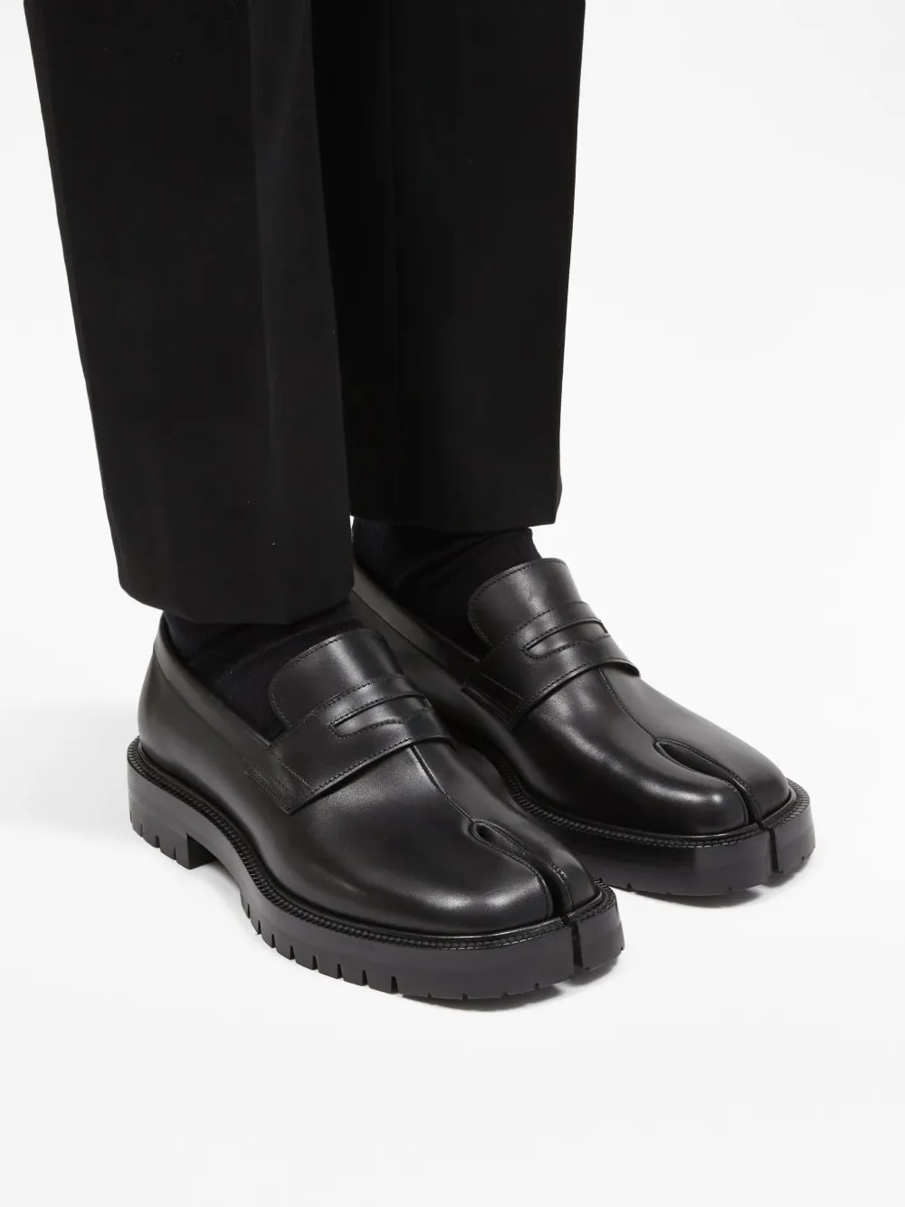 Homme Maison Margiela Mocassins En Cuir à Bout Fendu 6 Homme Maison Margiela Mocassins En Cuir à Bout Fendu – Image 6